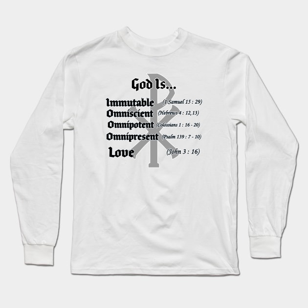 God Is... Long Sleeve T-Shirt by The Knotty Works